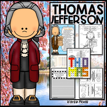 Preview of Thomas Jefferson Activities, Close Reading, Crafts, and More