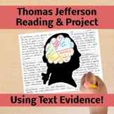 Thomas Jefferson Biography Reading, Lesson and Creative Project