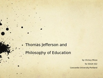 Preview of Thomas Jefferson and Philosophy of Education