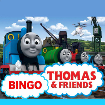 Preview of Thomas the Train & Friends BINGO: Virtual Therapy & Printable