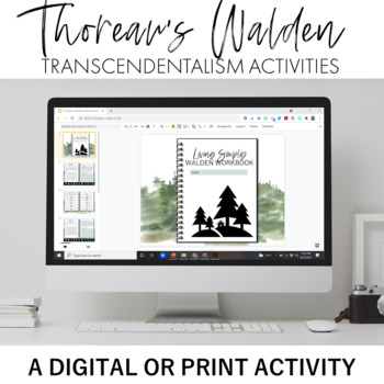 Preview of Thoreau's Walden Workbook - Transcendentalism Analysis Activities