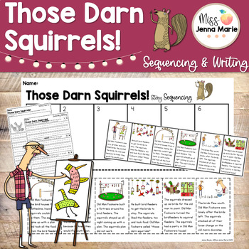 Preview of Those Darn Squirrels September October Companion Activities Sequencing & Writing