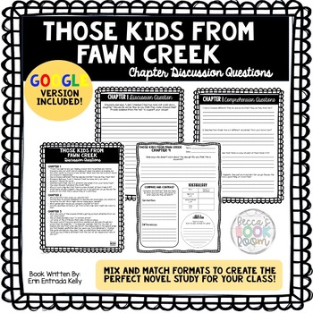 Preview of Those Kids From Fawn Creek (Erin Entrada Kelly) Novel Study - PDF & GOOGLE