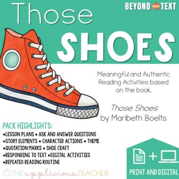 Preview of Those Shoes Activities Beyond the Text