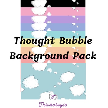 Preview of Thought Bubble Background for PowerPoints, Printables, Wallpaper