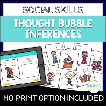 Preview of Thought Bubble Social Inferences and Problem Solving Scenarios Speech Therapy