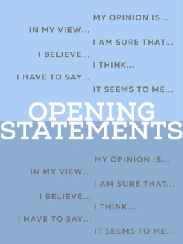 Preview of Thoughtful Oracy Guides - #1 - Opening Statements