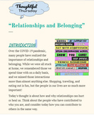 Thoughtful Thursday: Relationships and Belonging