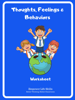 Preview of Thoughts, Feelings, Behaviors Worksheet