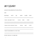 Thoughts and Feelings Diary Template