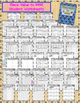 Thousands, Hundreds, Tens, and Ones - Place Value to 9999 Worksheets