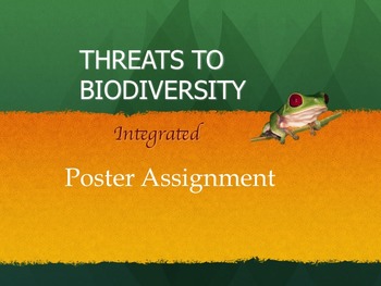 Preview of Threats to Biodiversity Integrated Poster Assignment
