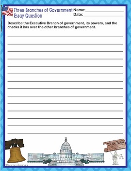 essay on 3 branches of government