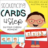 Four / 4 step sequencing picture cards / stories