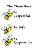 Three Bee's Classroom Rules and Job Chart