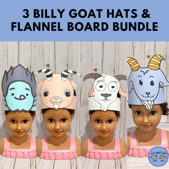 Preview of Three Billy Goat Gruff Hats Fairytale Sequencing