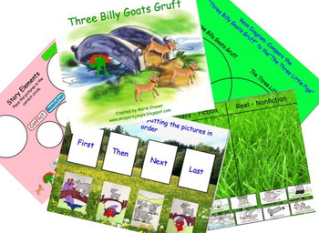 Preview of Three Billy Goat Gruff Smart Board Activity