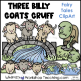 Three Billy Goats Gruff Fairy Tale Clip Art Images Color B