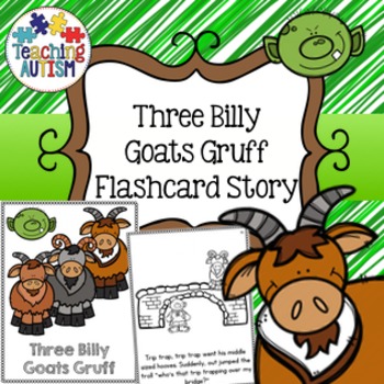 Preview of Three Billy Goats Gruff Flashcard Story