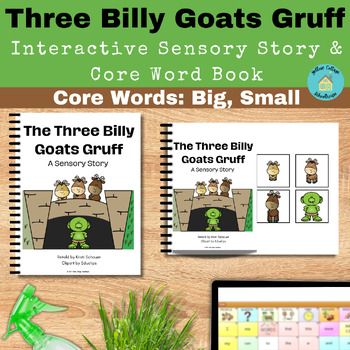 Preview of Three Billy Goats Gruff|Interactive Book, Sensory Story, & AAC Core Word Book