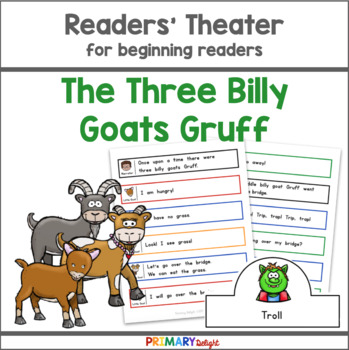 Preview of Readers Theater Kindergarten | The Three Billy Goats Gruff Folktale Script
