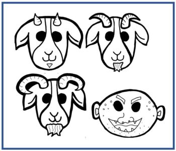 Preview of Three Billy Goats Gruff Role Play Masks