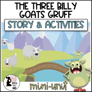 Preview of Three Billy Goats Story & Activities Mini Unit | Fairytales | WH-Questions +More