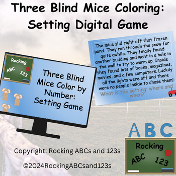 Preview of Three Blind Mice Drawing: Inferring Setting Reading Comprehension Digital Game