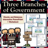 Three Branches Government Checks and Balances Interactive 