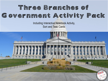 Preview of Three Branches of Government Activity Pack