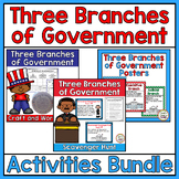 Three Branches of Government Activities and Posters Bundle