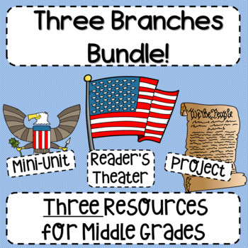Preview of Three Branches of Government Activity Bundle