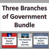 Three Branches of Government Bundle (Judicial, Executive, 