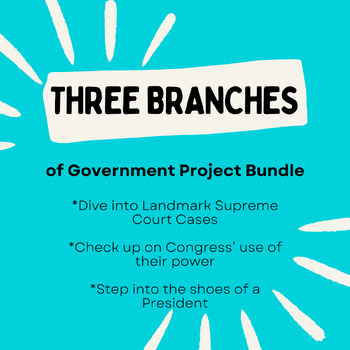 Preview of Three Branches of Government - Bundle of Projects