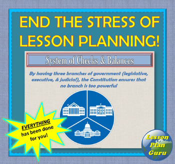 Three Branches of Government | COMPLETE LESSON PLAN | Digital Resources