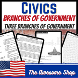 Three Branches of Government Packets for U.S. History and Civics