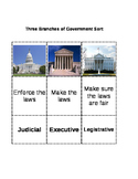 Three Branches of Government Simple Sort