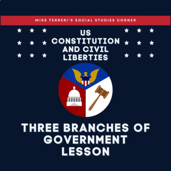 Preview of Three Branches of Government Slides and Guided Notes