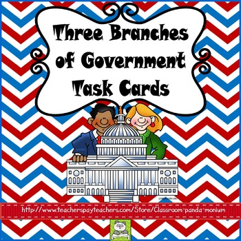 Preview of Three Branches of Government Task Cards