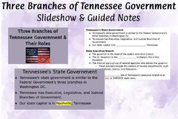 Preview of Three Branches of Tennessee Government