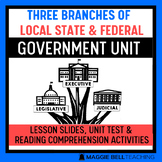 Three Branches of the Local, State, and Federal Government Unit