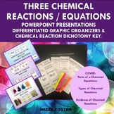 Three Chemical Reactions/Equations PowerPoints & Different