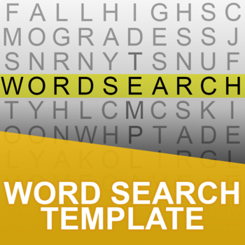 Preview of Three Customizable Word Search Templates - Google Classrooms Compatible!