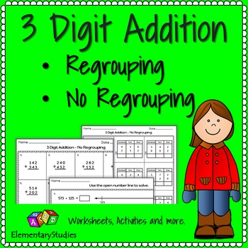 Preview of 3 Digit Addition worksheets