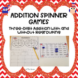 Three Digit Addition Spinner Games