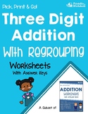 Adding 3 Digit Numbers with Regrouping Worksheets Missing 