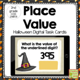 Three Digit Place Value Halloween Digital Task Cards for G