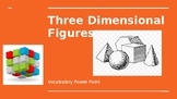 Three Dimensional Figures Vocabulary Powerpoint