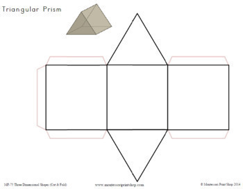 Geometric Shapes To Print, Cut, Color and Fold