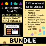 Three Dimensional Shapes Digital Notebook & Posters Bundle